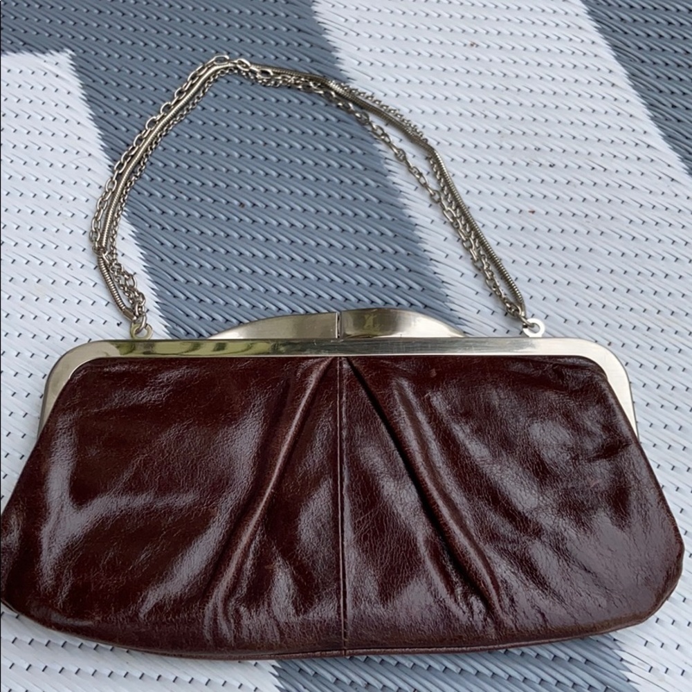 Hobo leather clutch